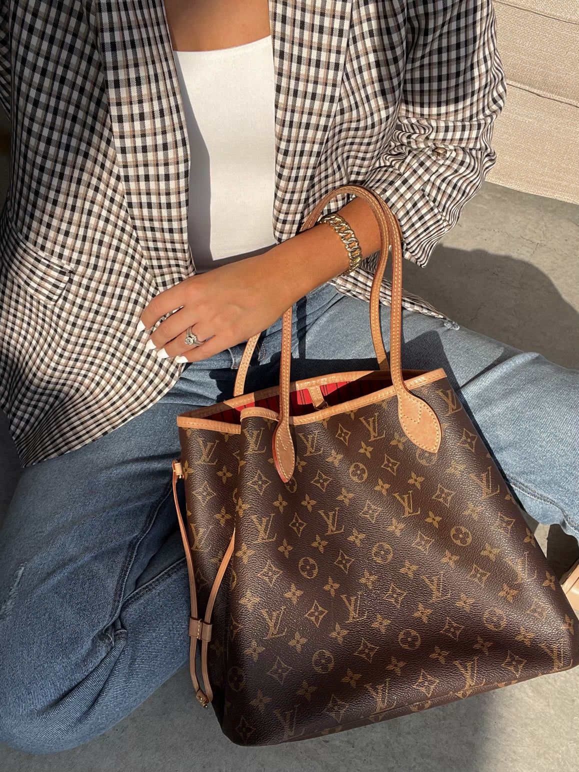 Louis Vuitton Monogram Neverfull MM Cherry