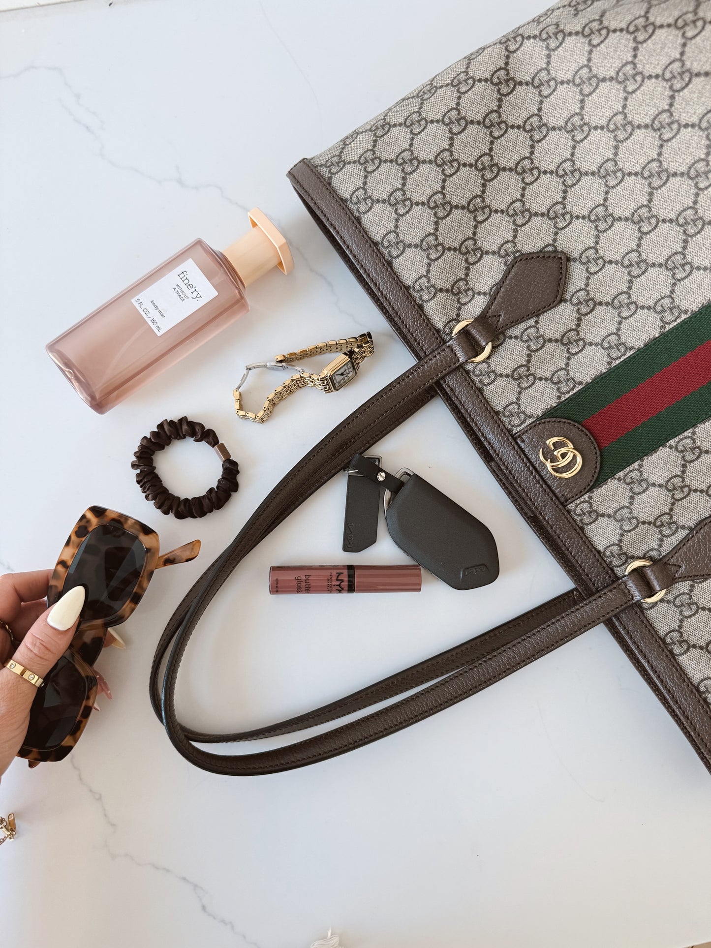 Gucci Ophidia GG Supreme Medium Canvas Tote