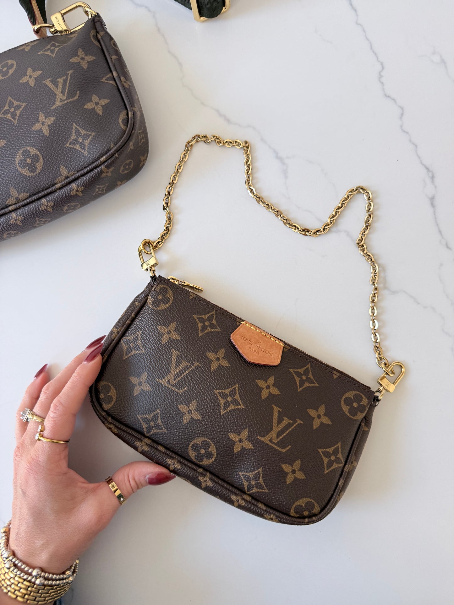 Louis Vuitton Multi Pochette Accessoires Kaki