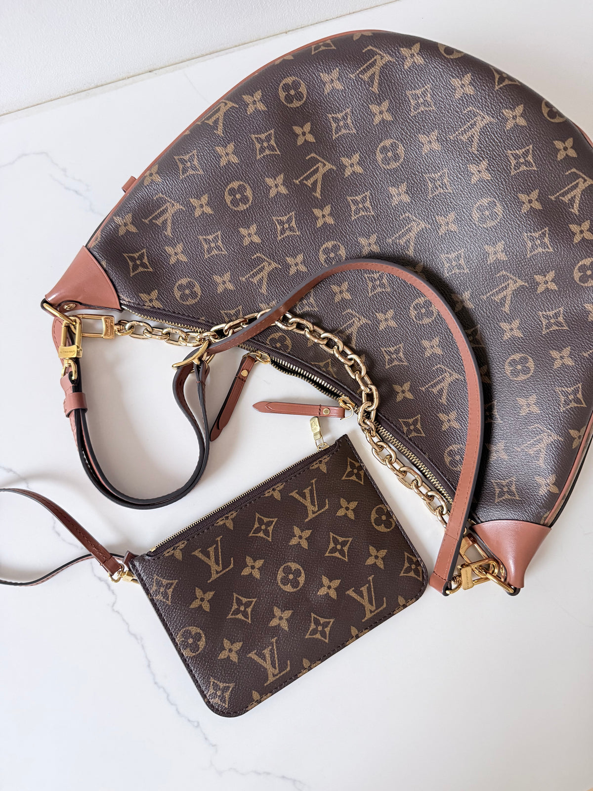 Louis Vuitton Loop Hobo Reverse Monogram Canvas