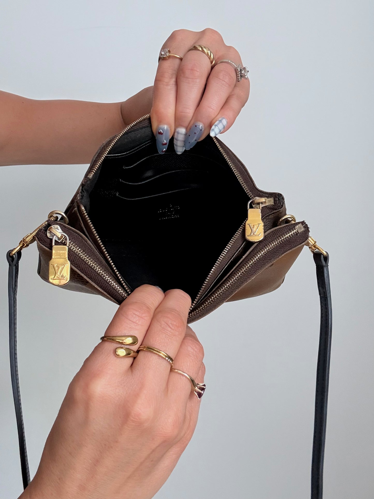 Louis Vuitton Reverse Monogram Giant Double Zip Pochette