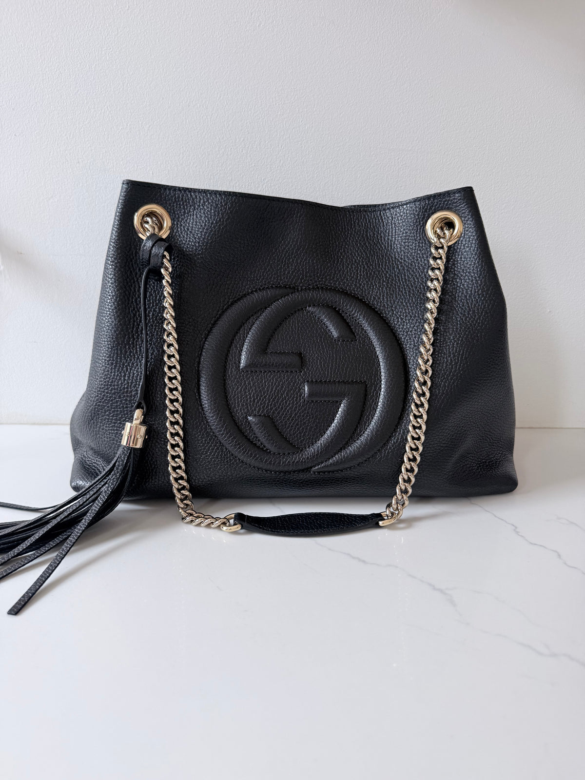 Gucci Soho Chain Shoulder Bag Black