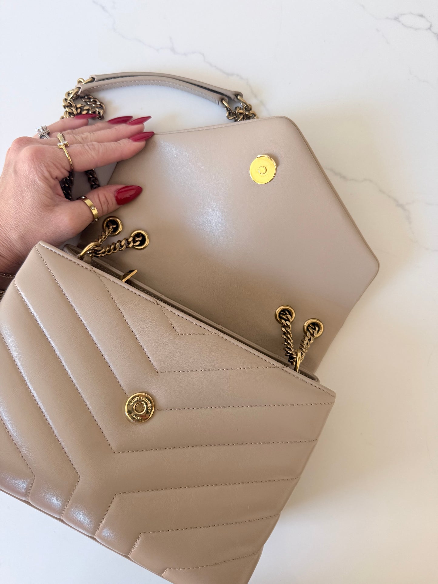 YSL Leather LouLou Small