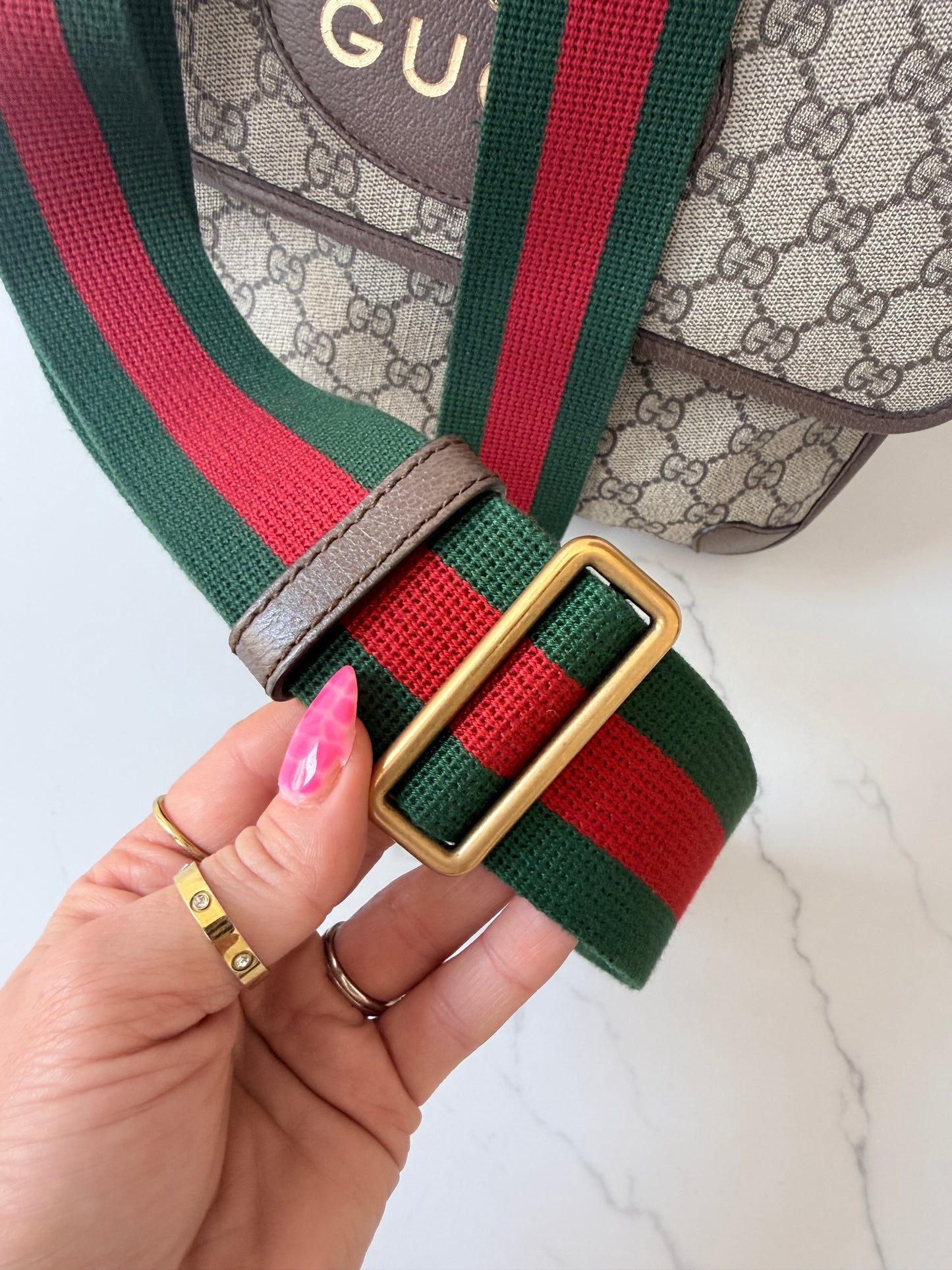 Gucci Neo Vintage Flap Messenger GG Coated Canvas Medium