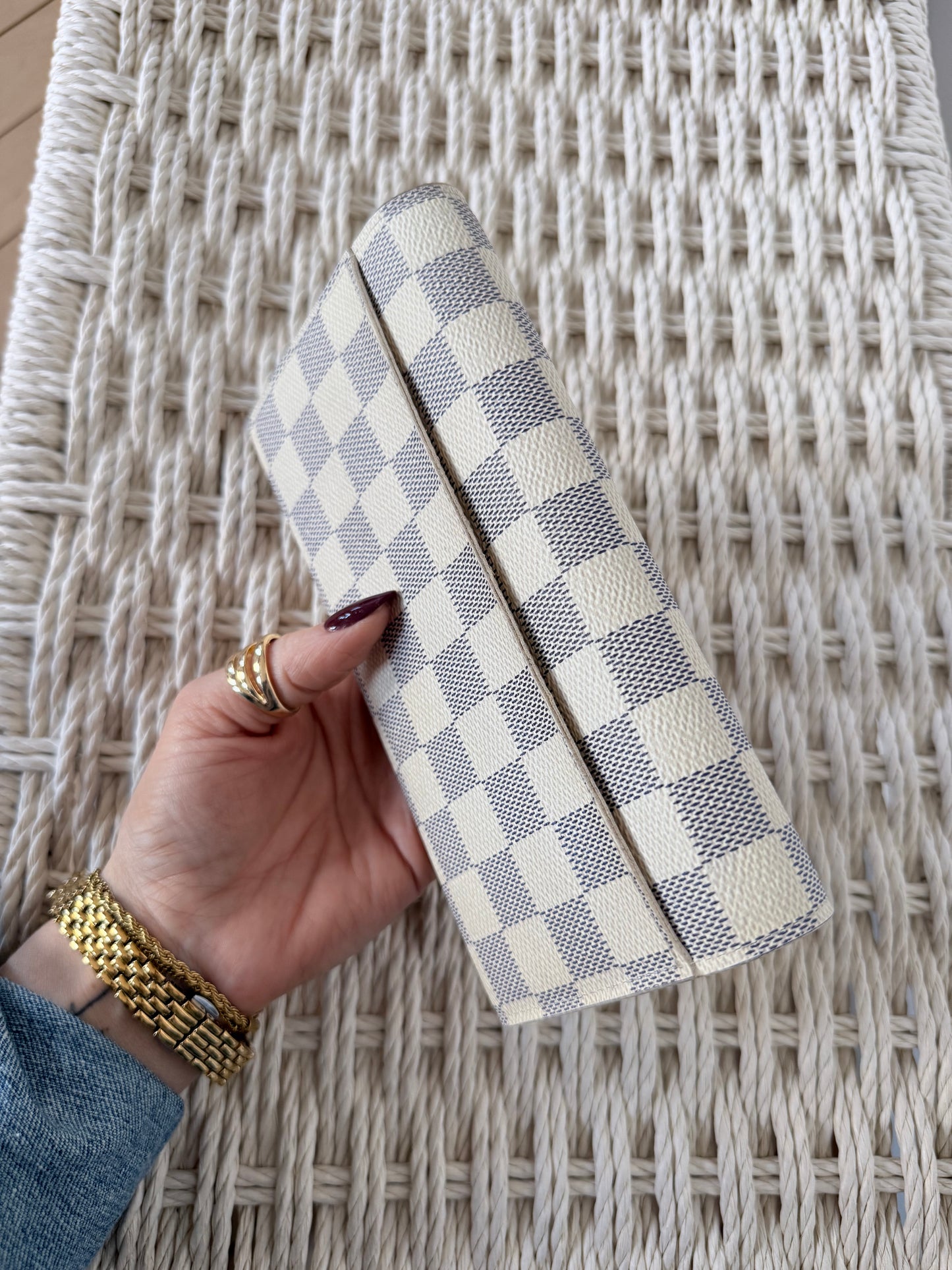Louis Vuitton Sarah Wallet Damier Azur