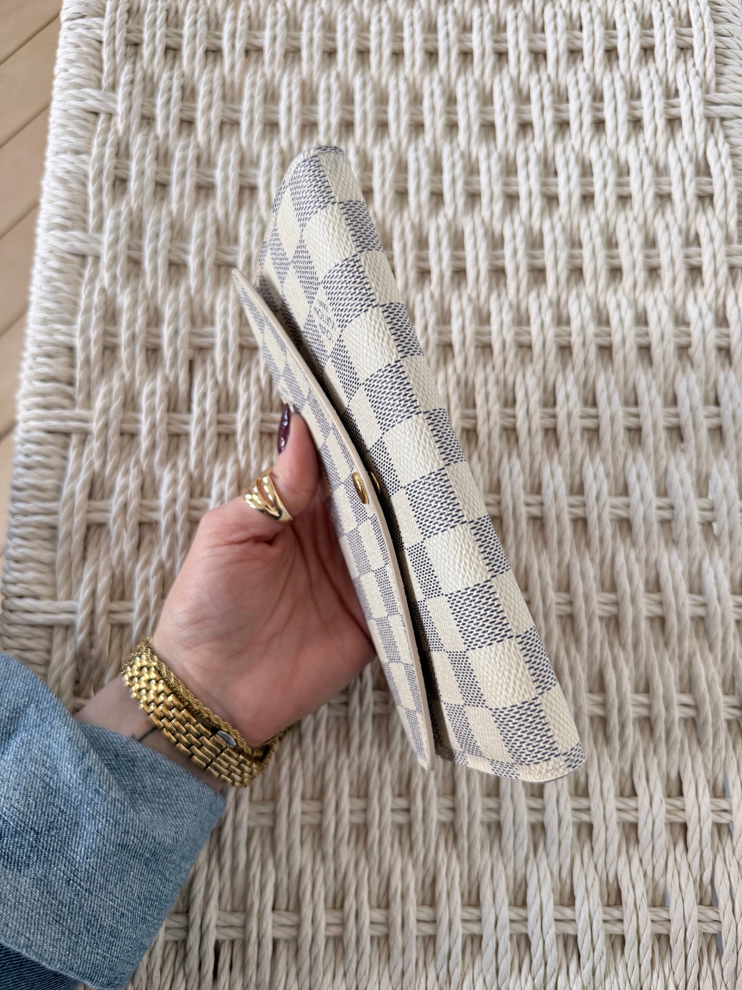 Louis Vuitton Sarah Wallet Damier Azur