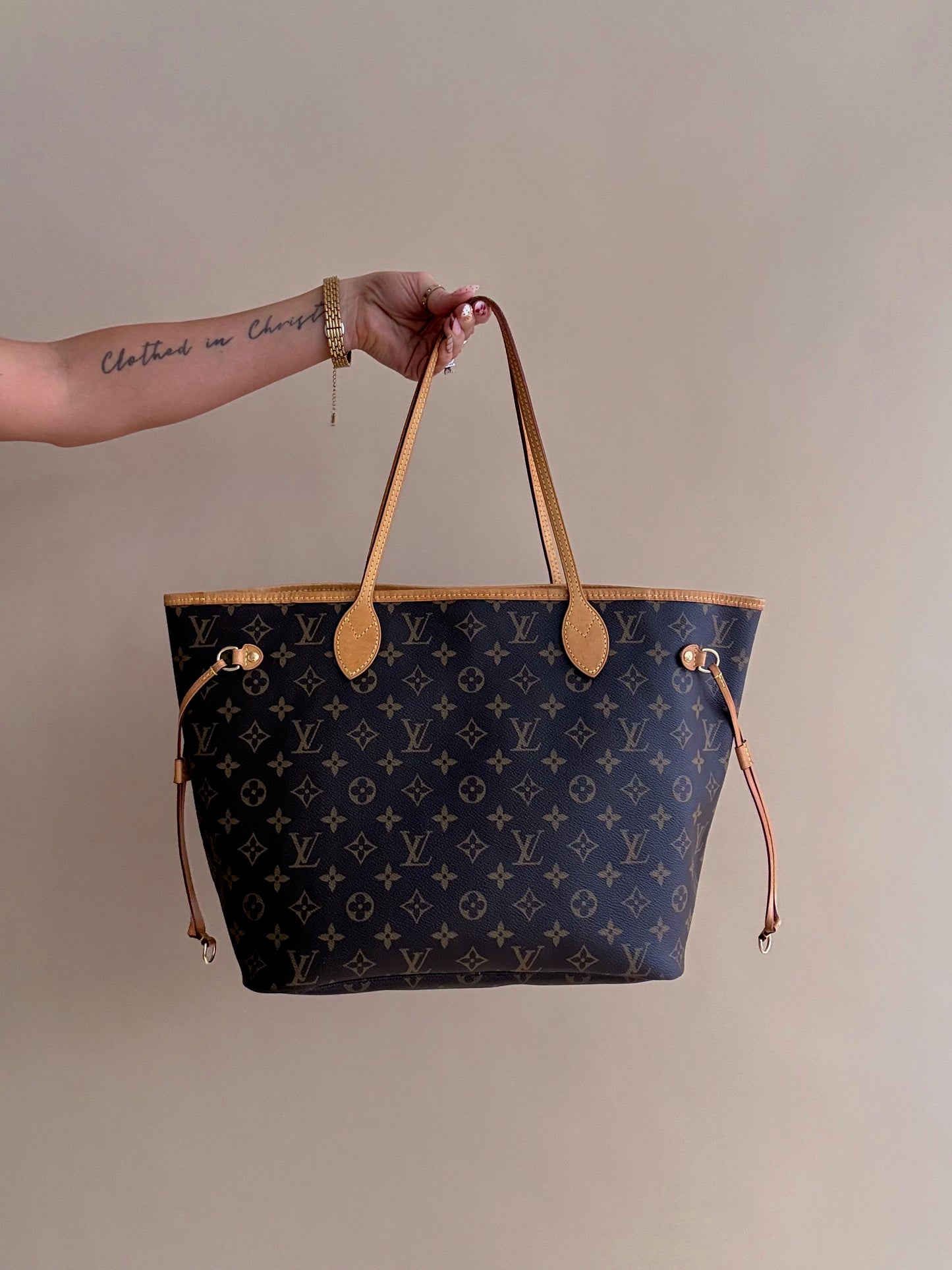 Louis Vuitton Neverfull MM iMonogram Rose Ballerine