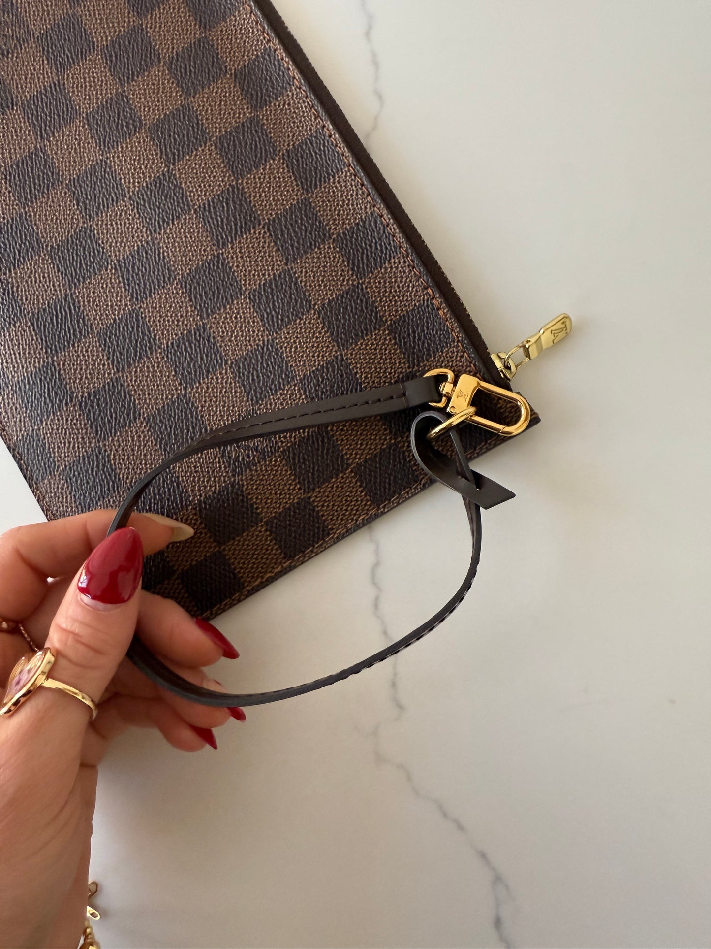 Louis Vuitton Damier Ebene Wristlet