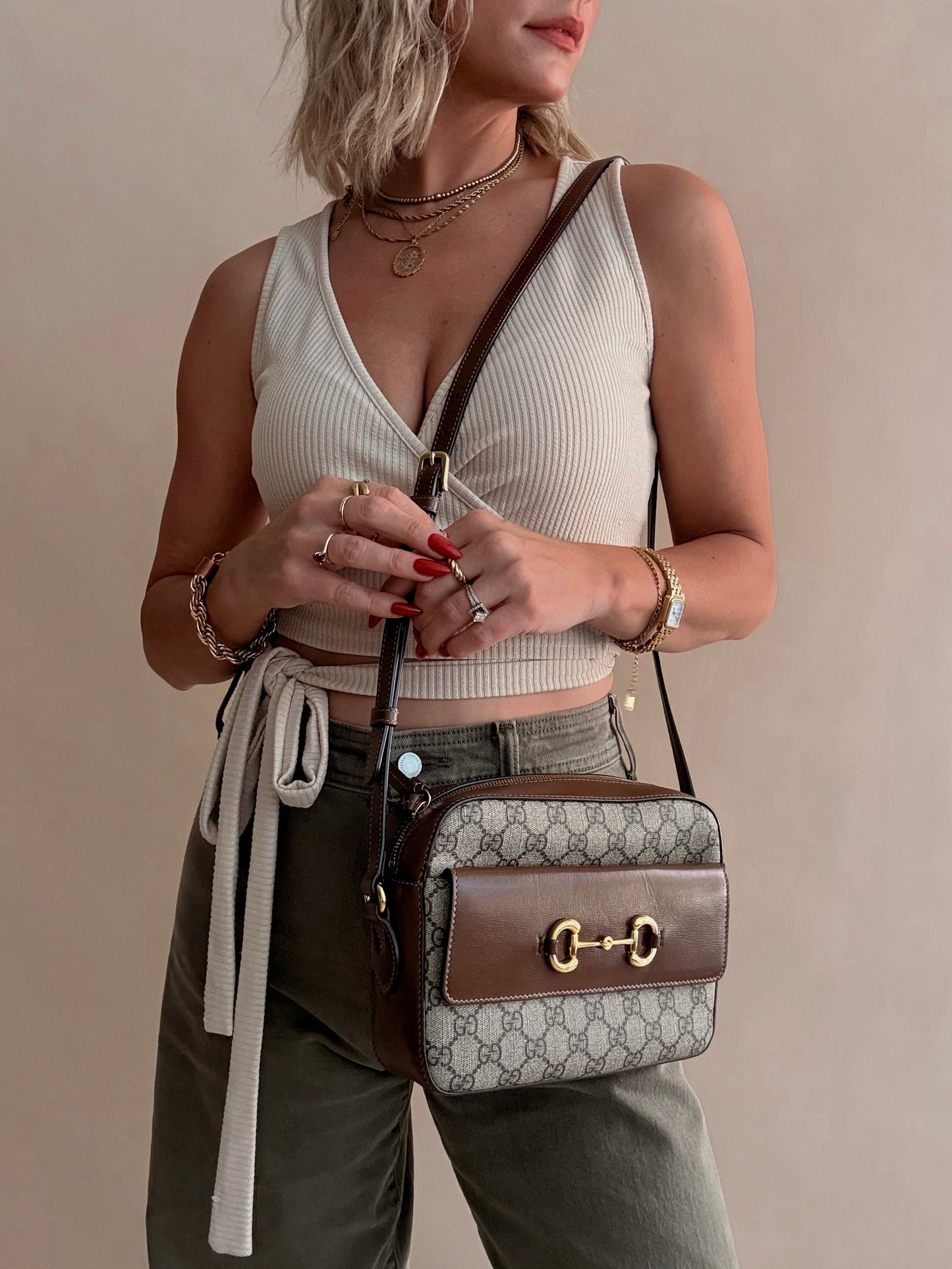 GUCCI Horsebit 1955 Shoulder Bag