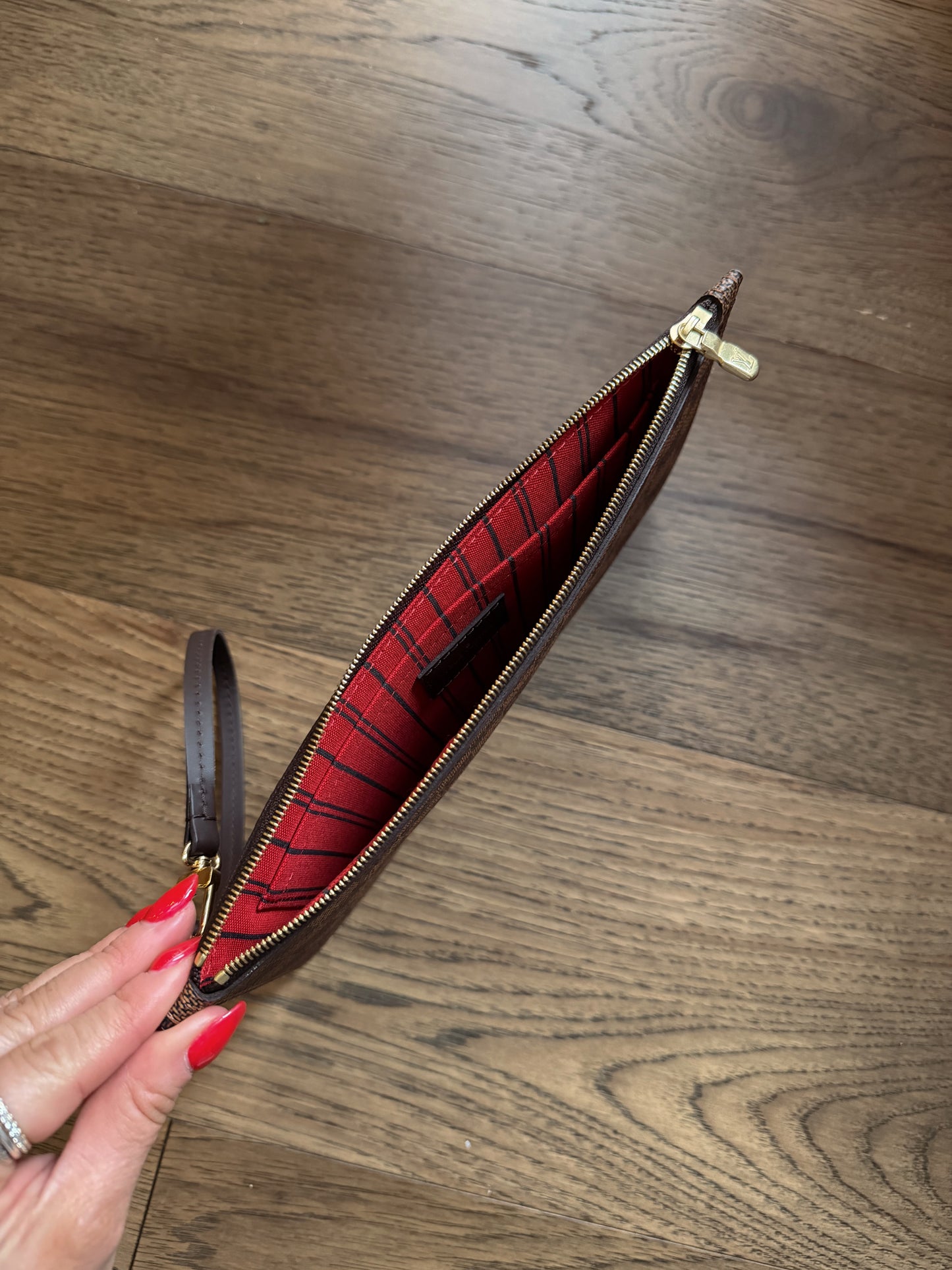 Louis Vuitton Damier Ebene Wristlet