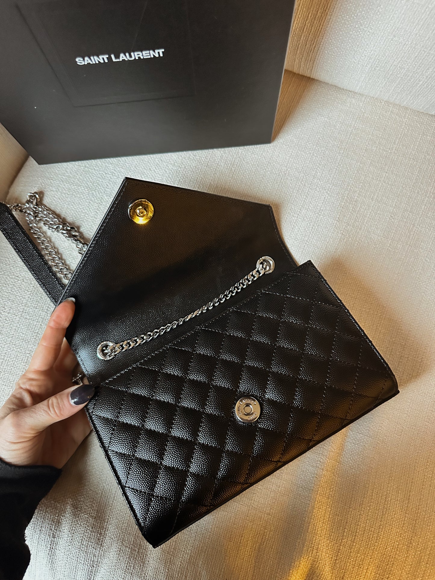 YSL Envelope Small Quilted