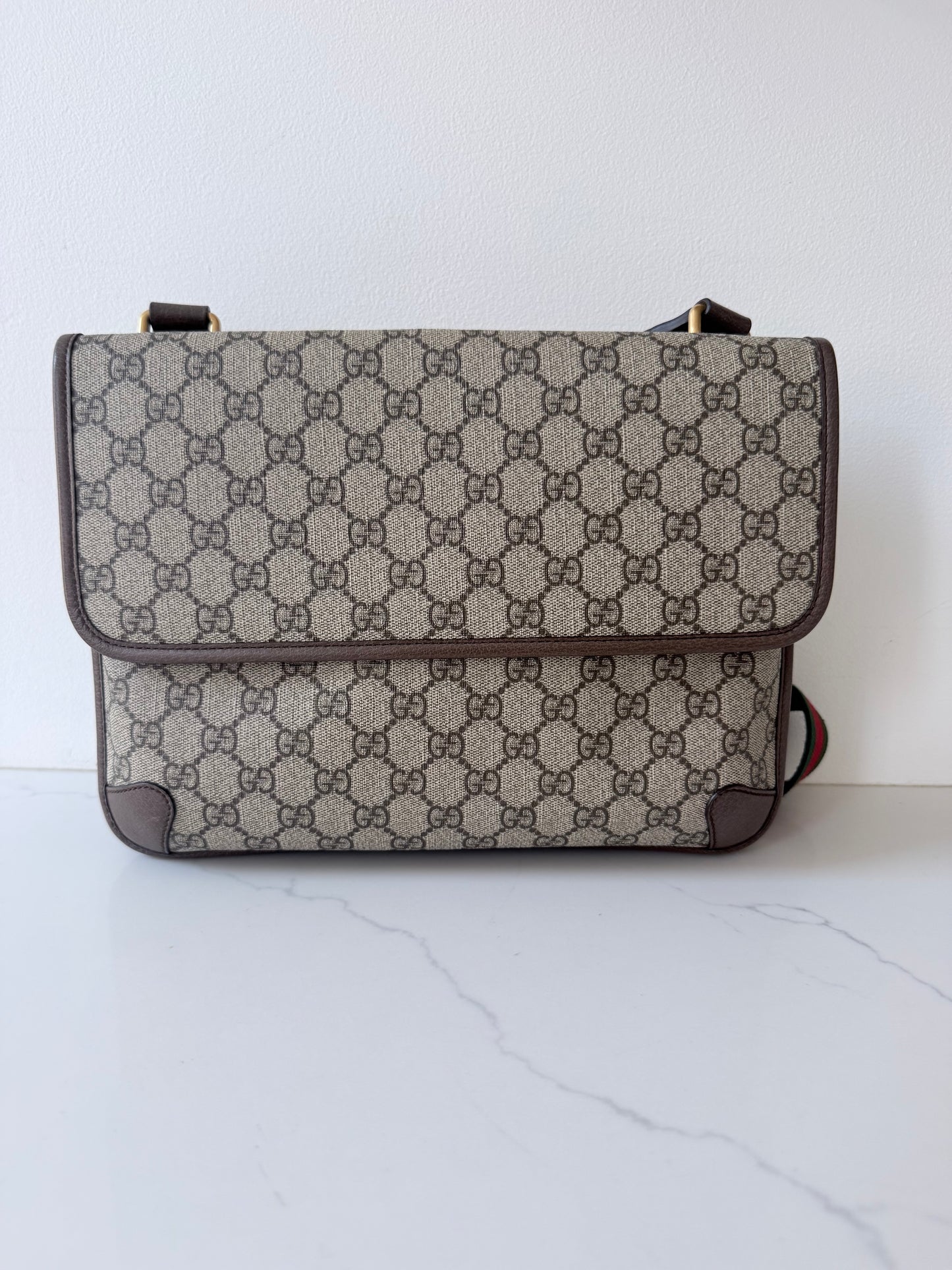Gucci Neo Vintage Flap Messenger GG Coated Canvas Medium