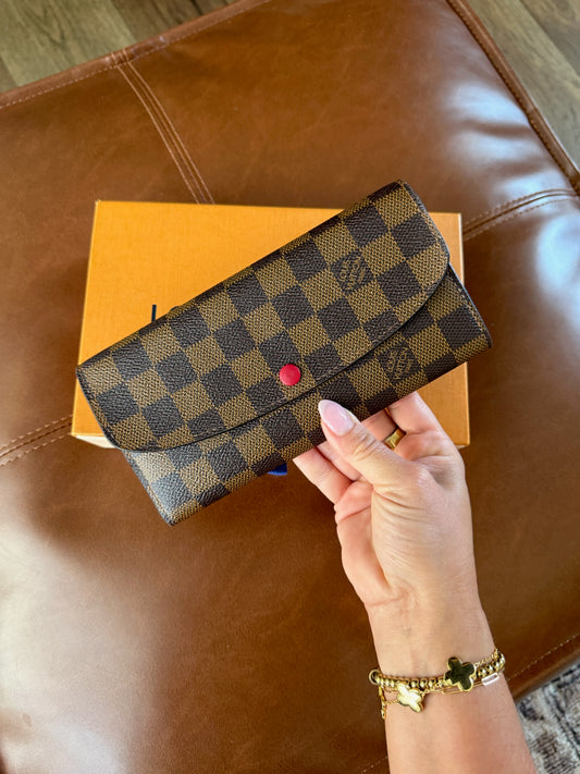 Louis Vuitton Damier Ebene Emilie Wallet
