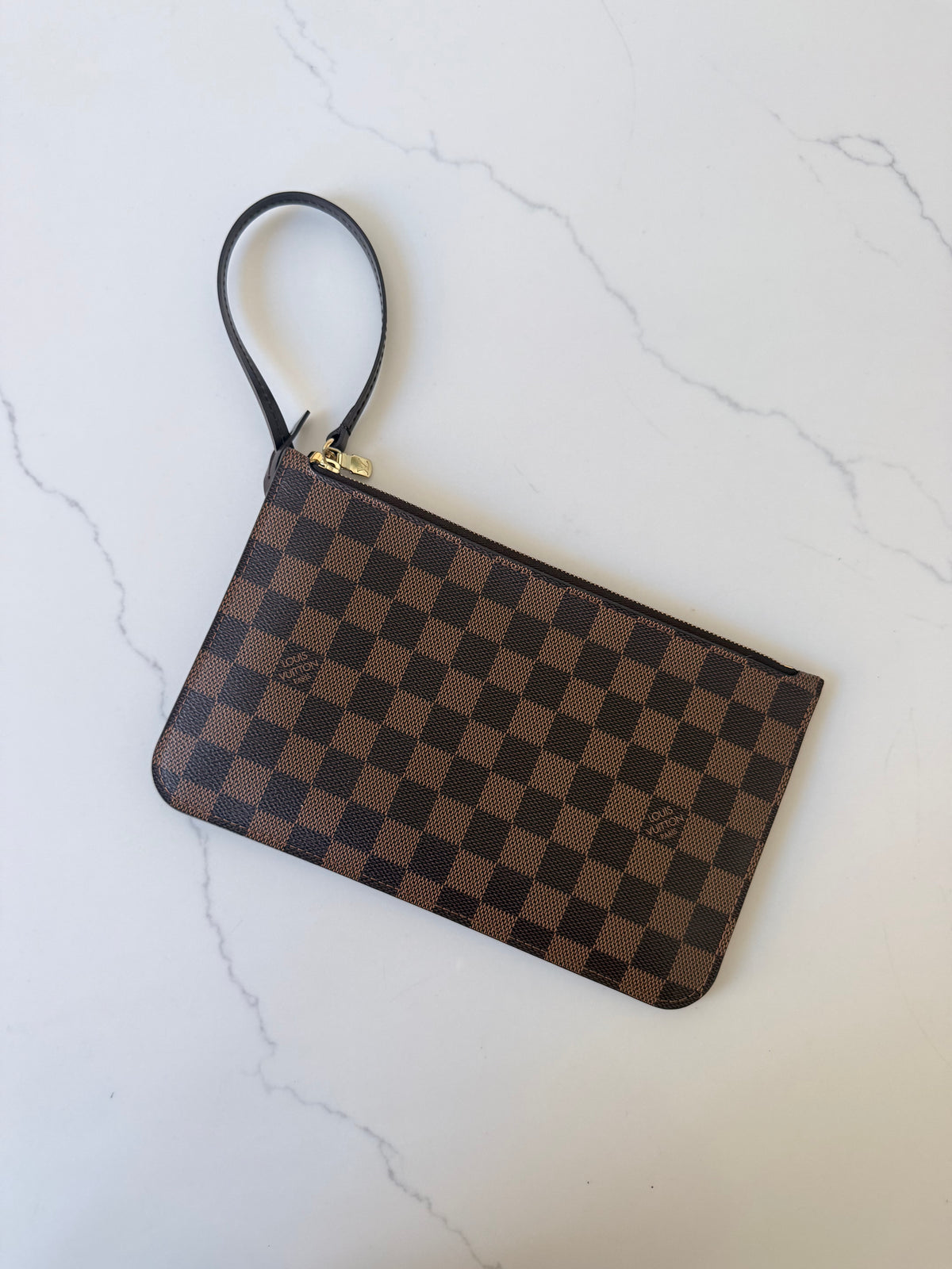 Louis Vuitton Neverfull Wristlet Damier Ebene