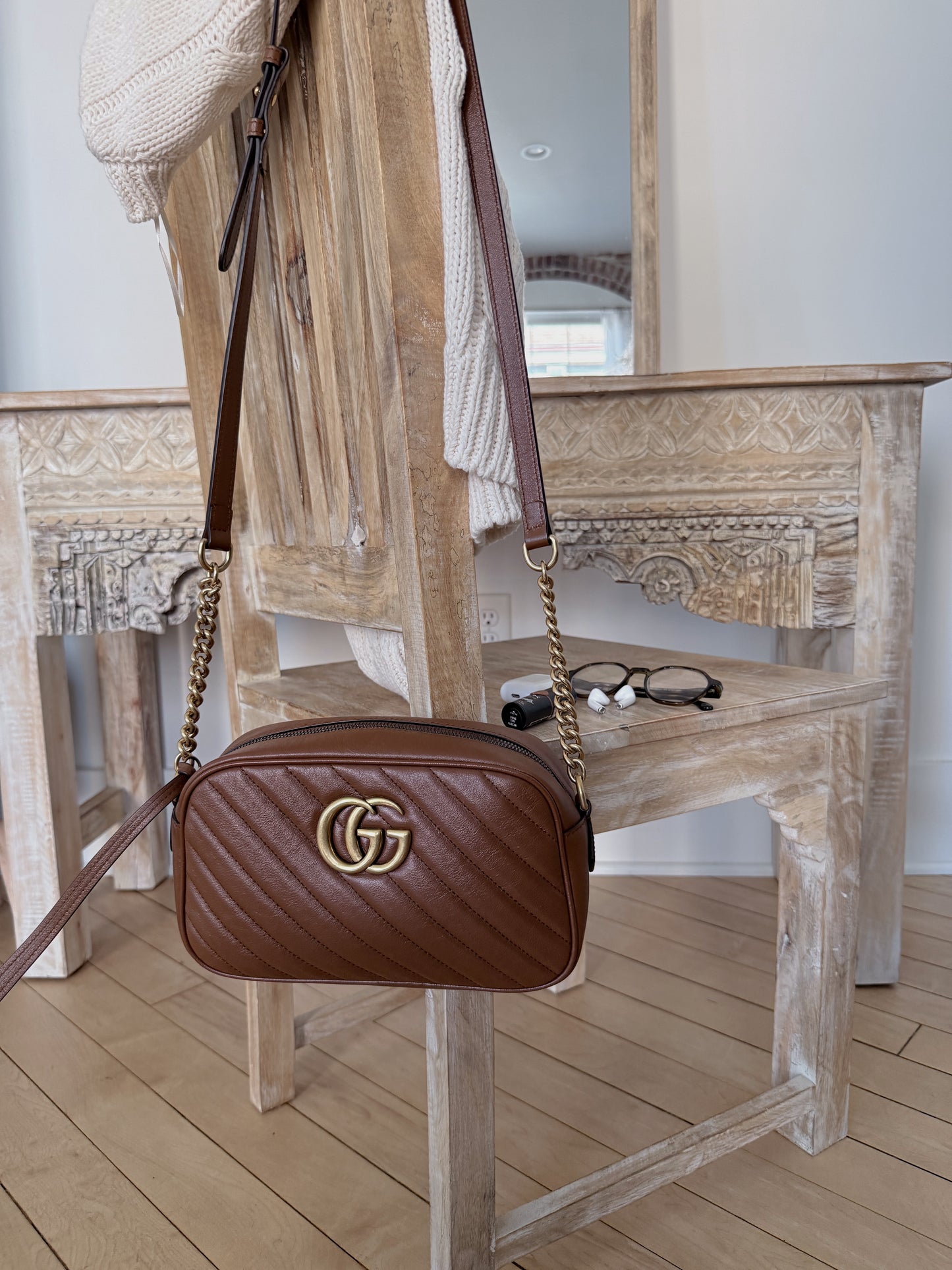 Gucci Glazed Marmont Camera Bag