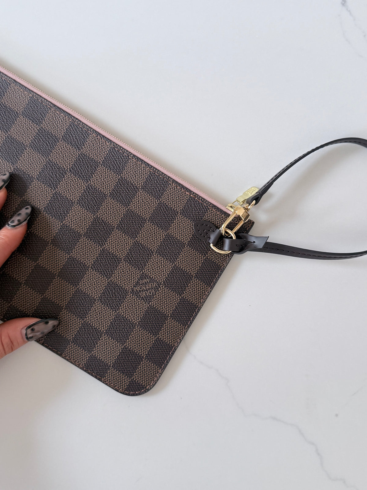 Louis Vuitton Wristlet Damier Ebene Ballerine
