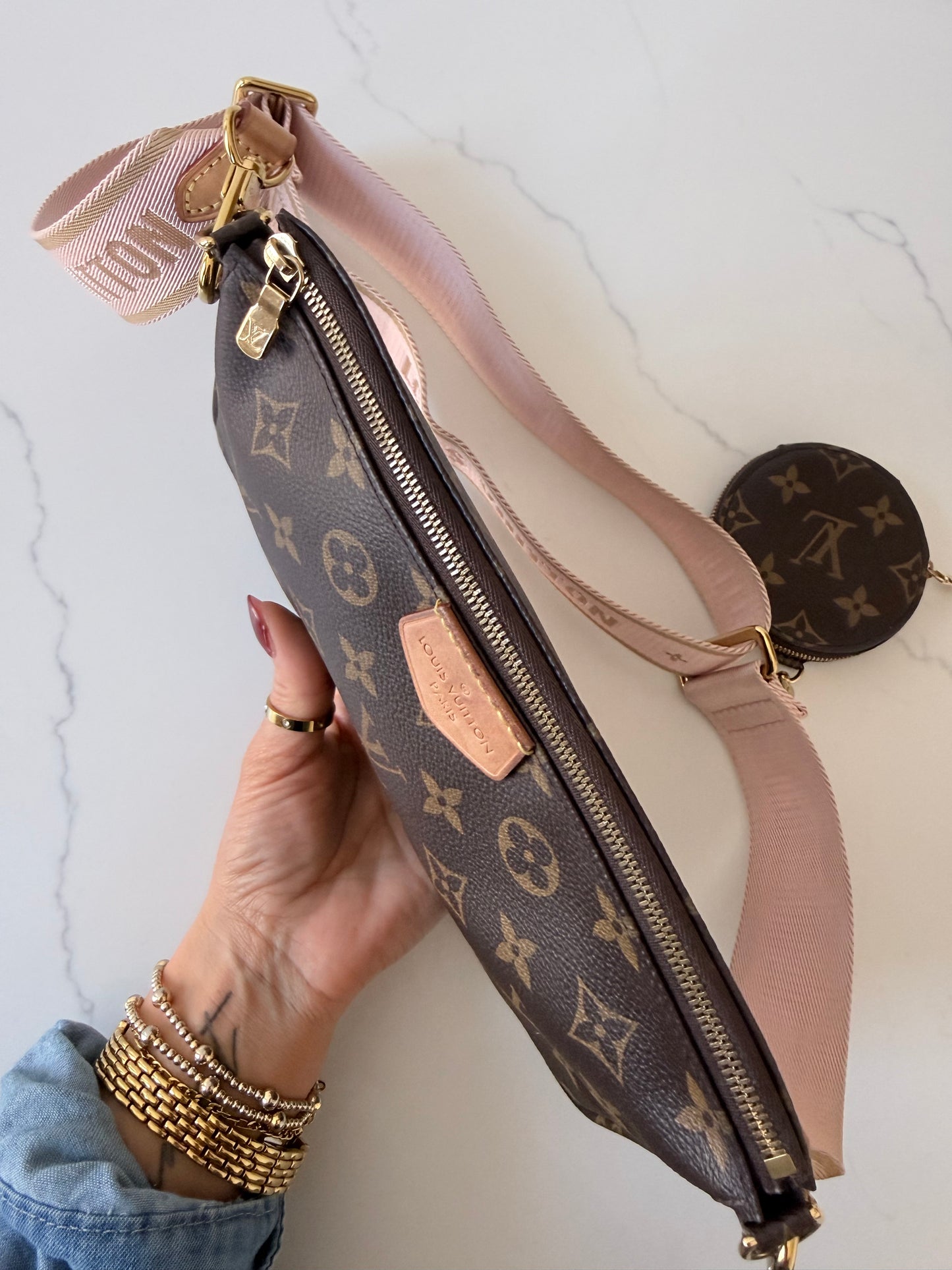 Louis Vuitton Multi Pochette Accessoires Ballerine Pink