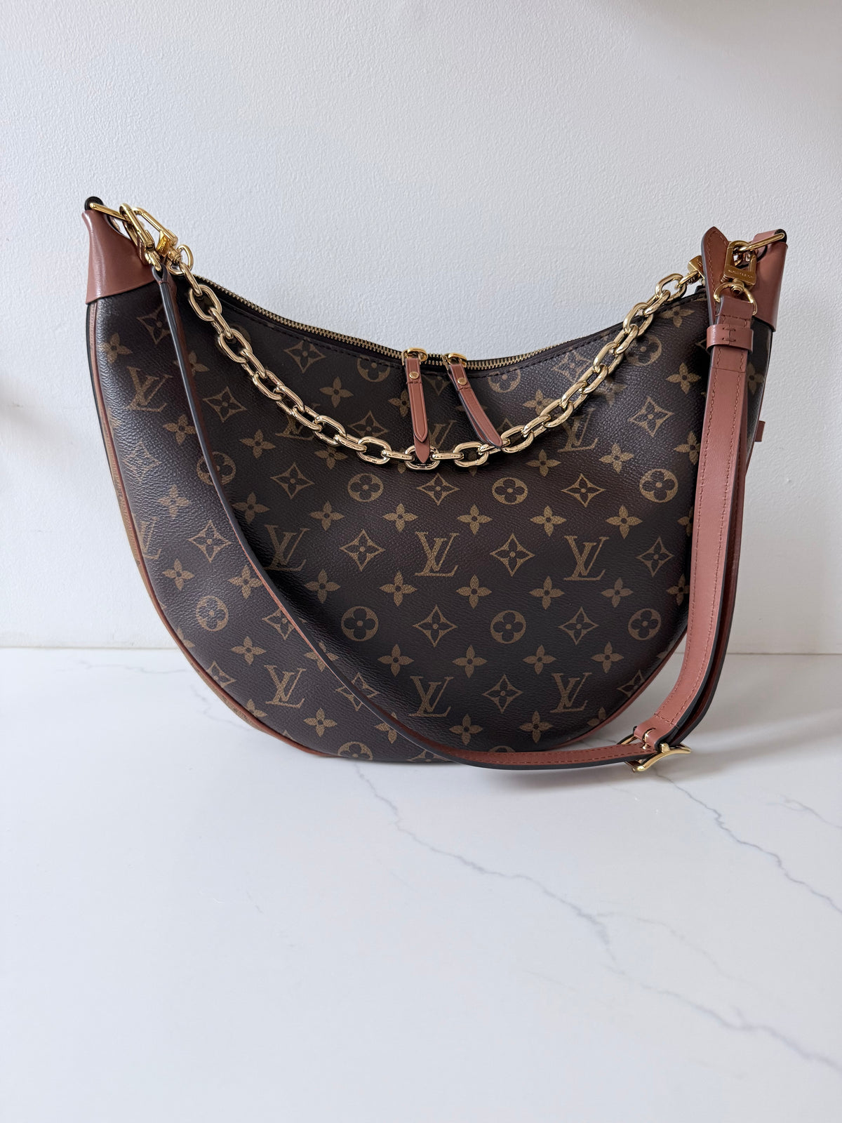 Louis Vuitton Loop Hobo Reverse Monogram Canvas