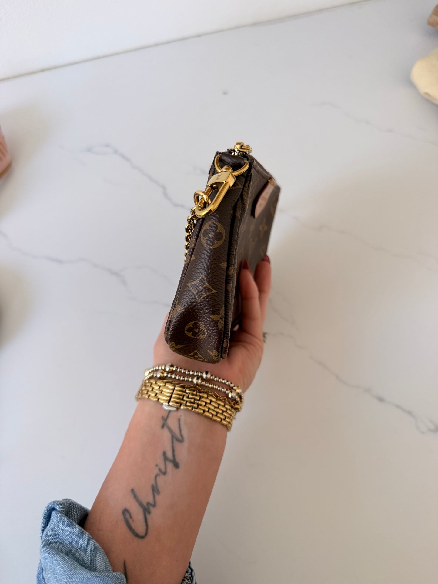 Louis Vuitton Multi Pochette Accessoires Ballerine Pink