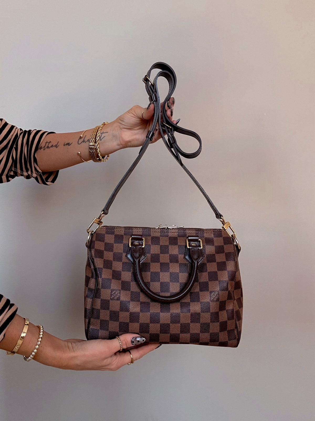Louis Vuitton Speedy Bandoulière 25 Damier Ebene