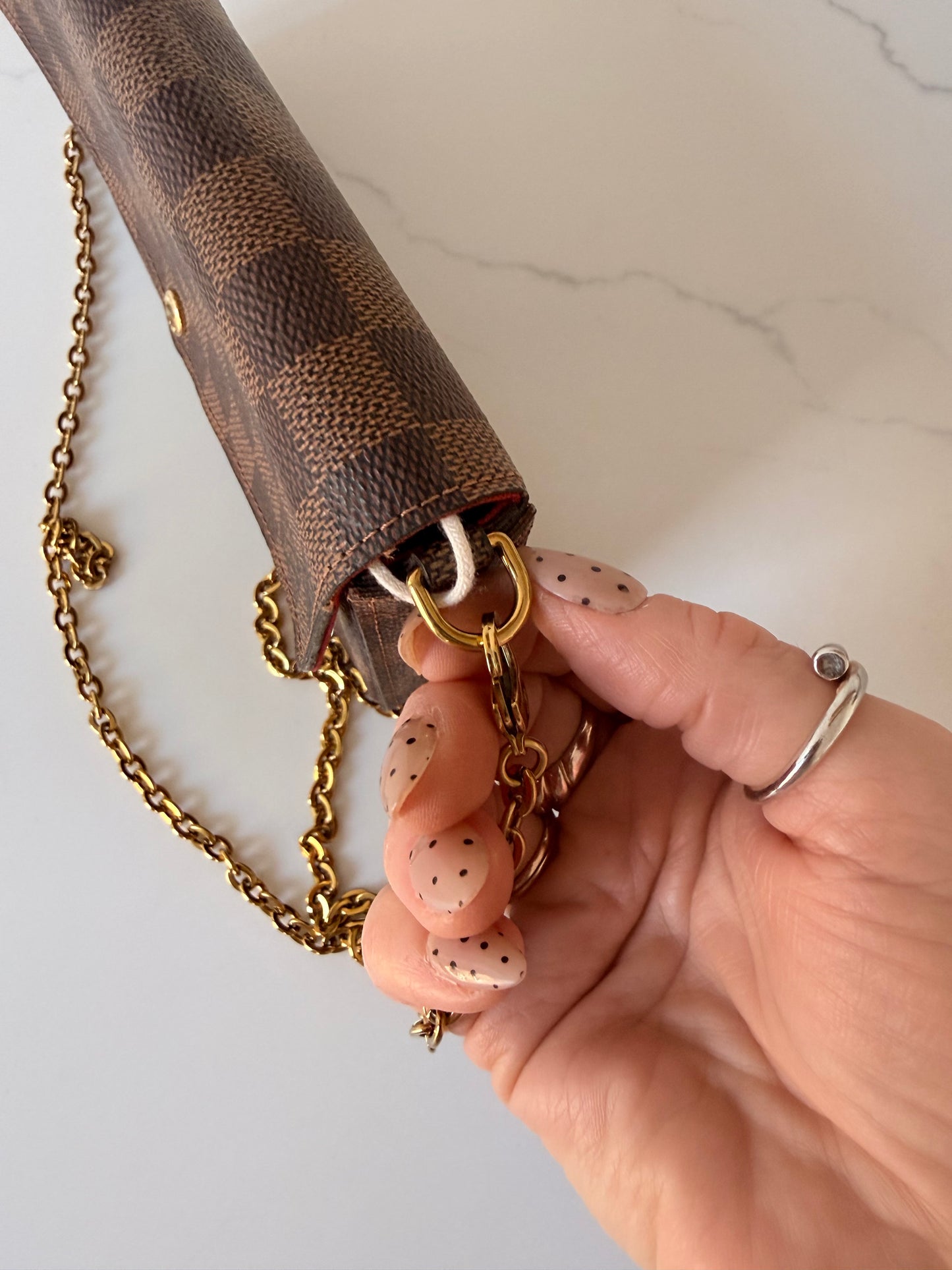 Louis Vuitton Felicie Pochette Damier Ebene