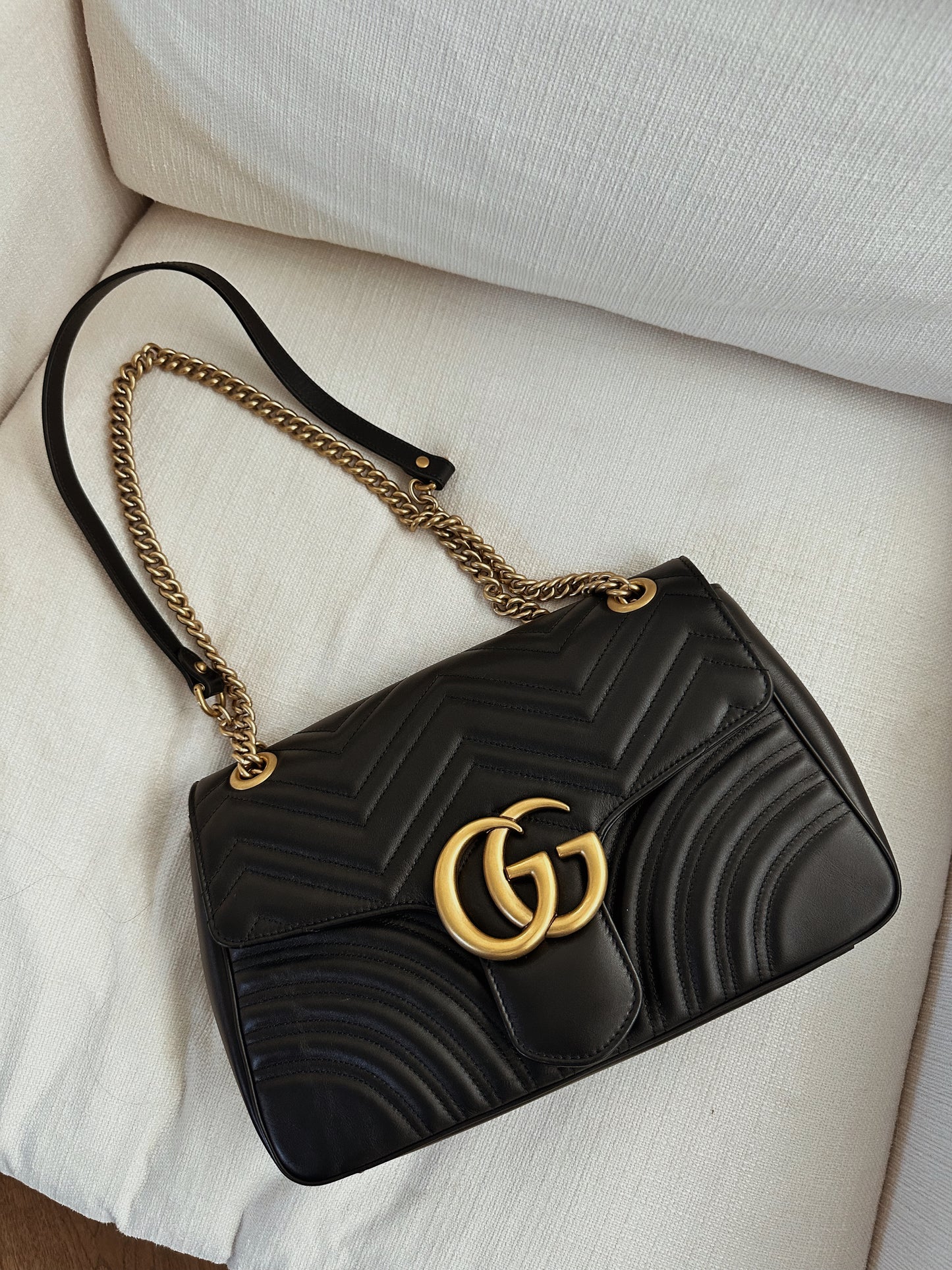 Gucci Black Marmont Flap