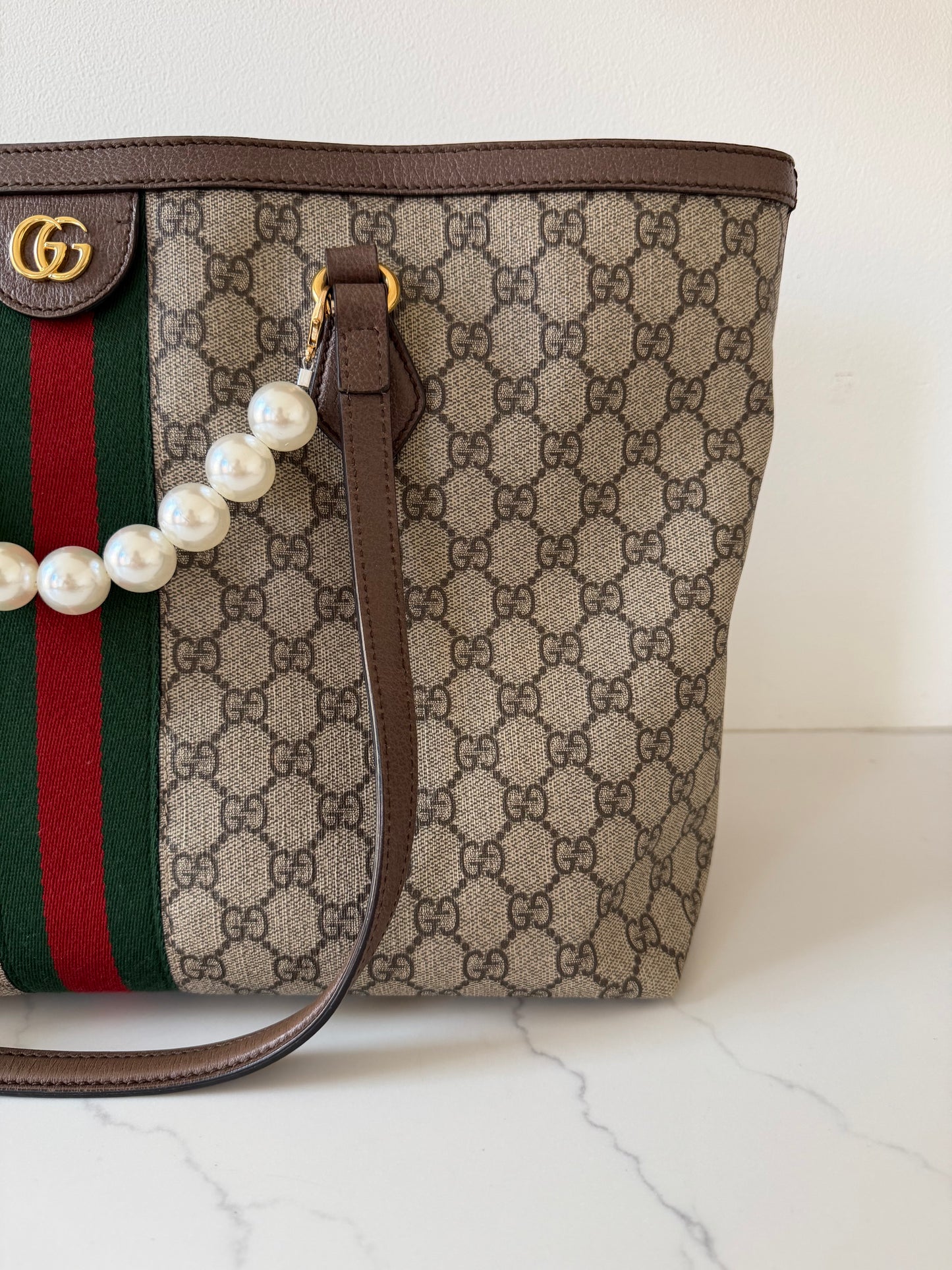 Gucci Ophidia GG Supreme Medium Canvas Tote