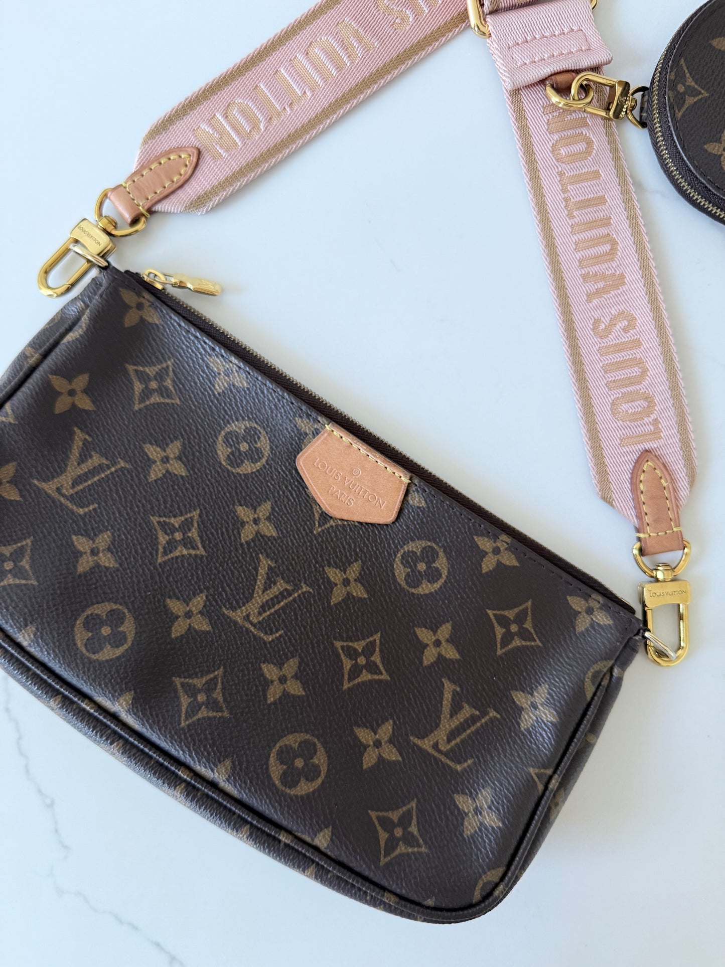 Louis Vuitton Multi Pochette Accessoires Ballerine Pink