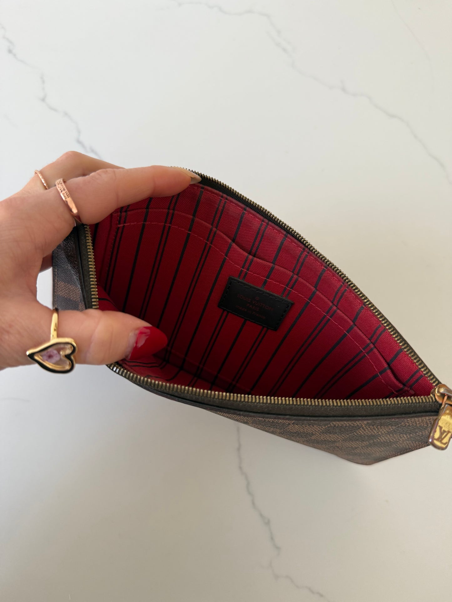 Louis Vuitton Damier Ebene Wristlet