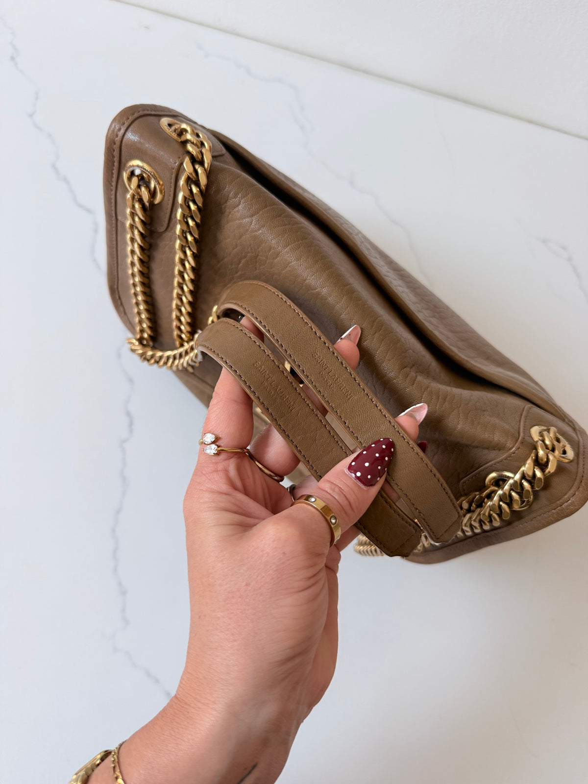 YSL Niki Medium Grained Lambskin
Dark Cork
