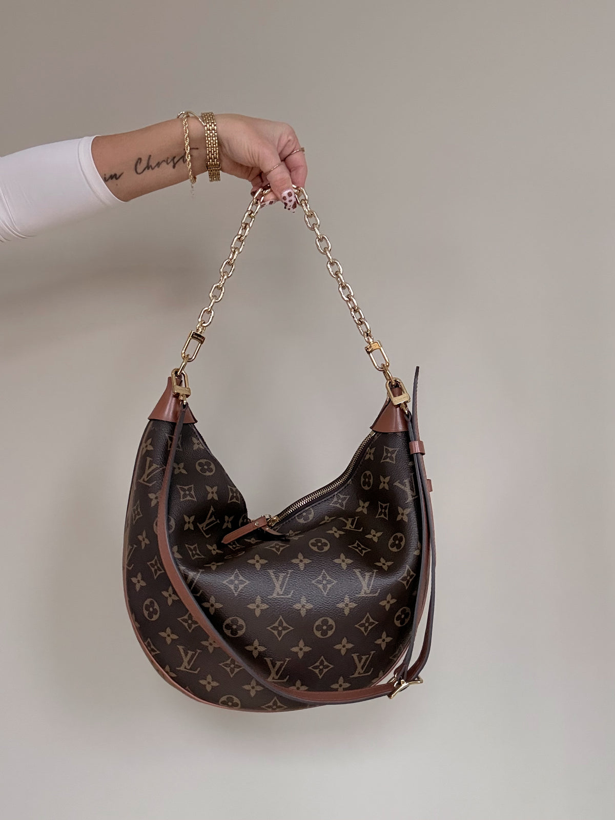 Louis Vuitton Loop Hobo Reverse Monogram Canvas
