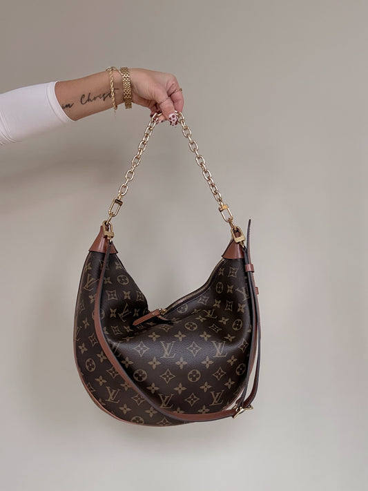 Louis Vuitton Loop Hobo Reverse Monogram Canvas