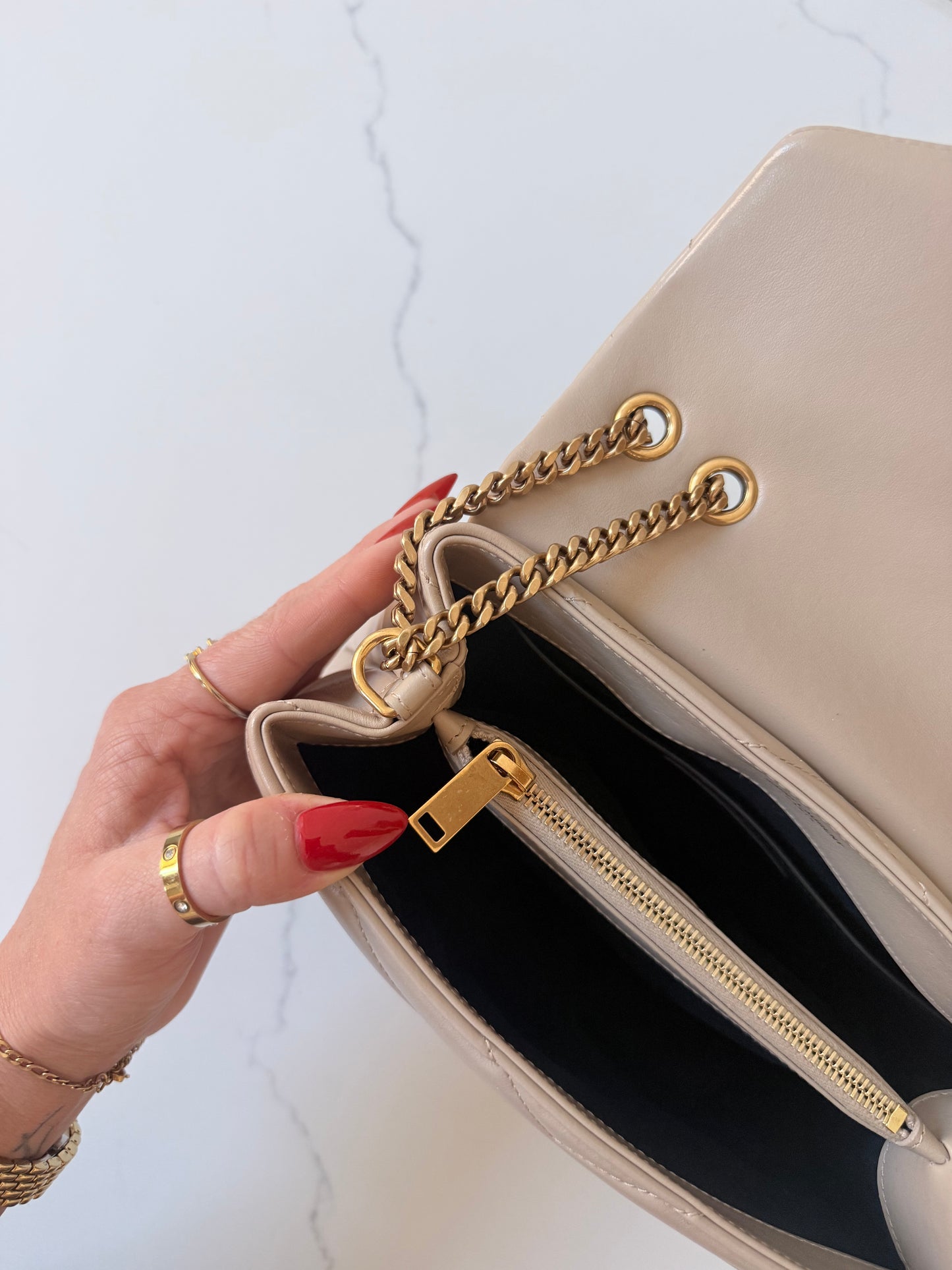 YSL Leather LouLou Small