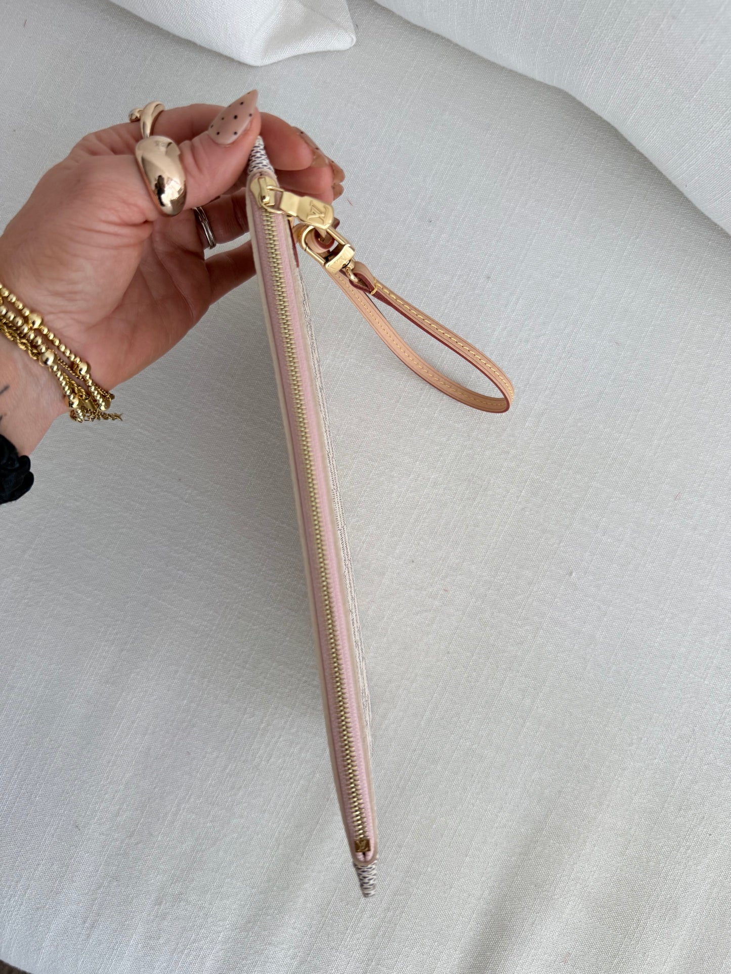 Louis Vuitton Neverfull Wristlet Azur