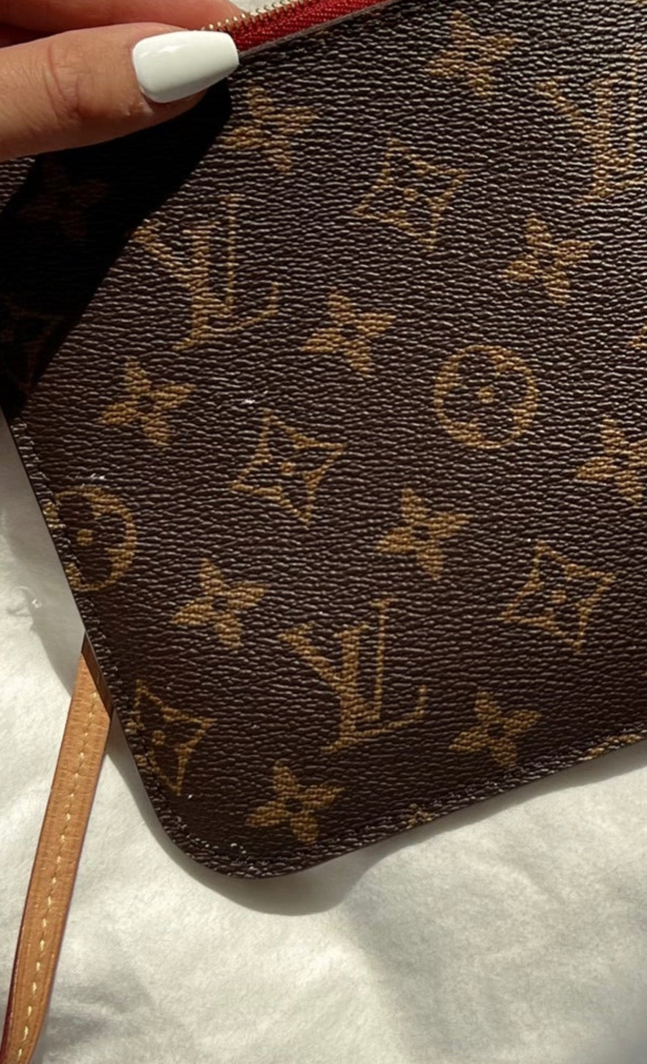 Louis Vuitton Monogram Wristlet Cherry