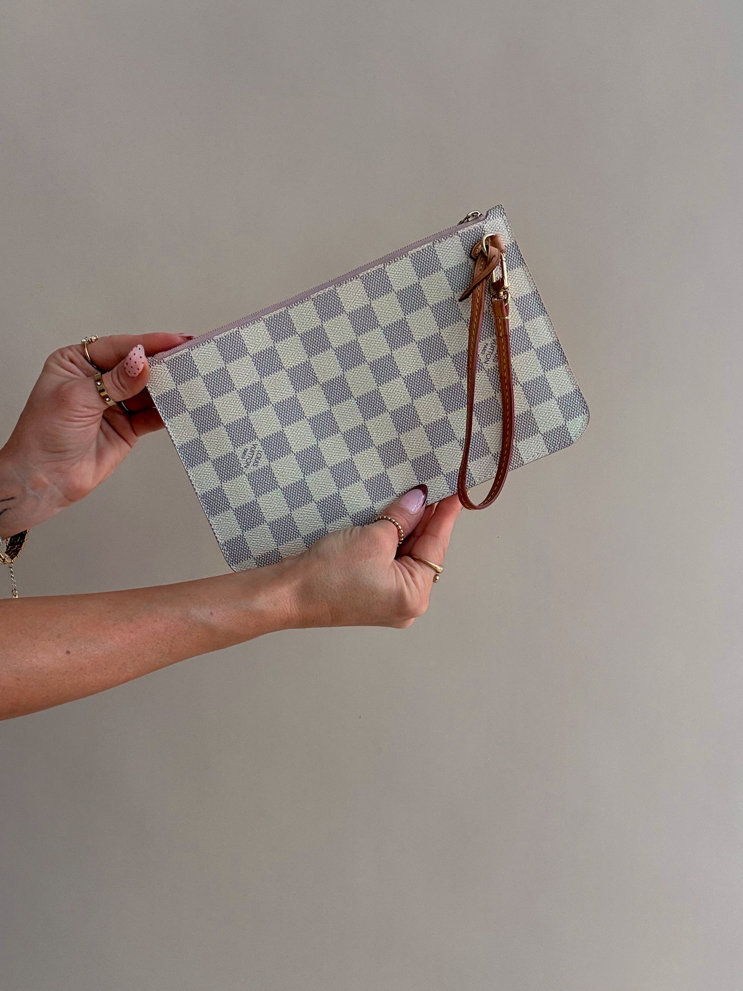 Louis Vuitton Neverfull Wristlet Azur