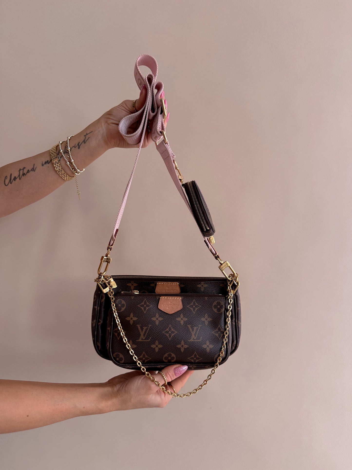 Louis Vuitton Multi Pochette Accessoires Ballerine Pink