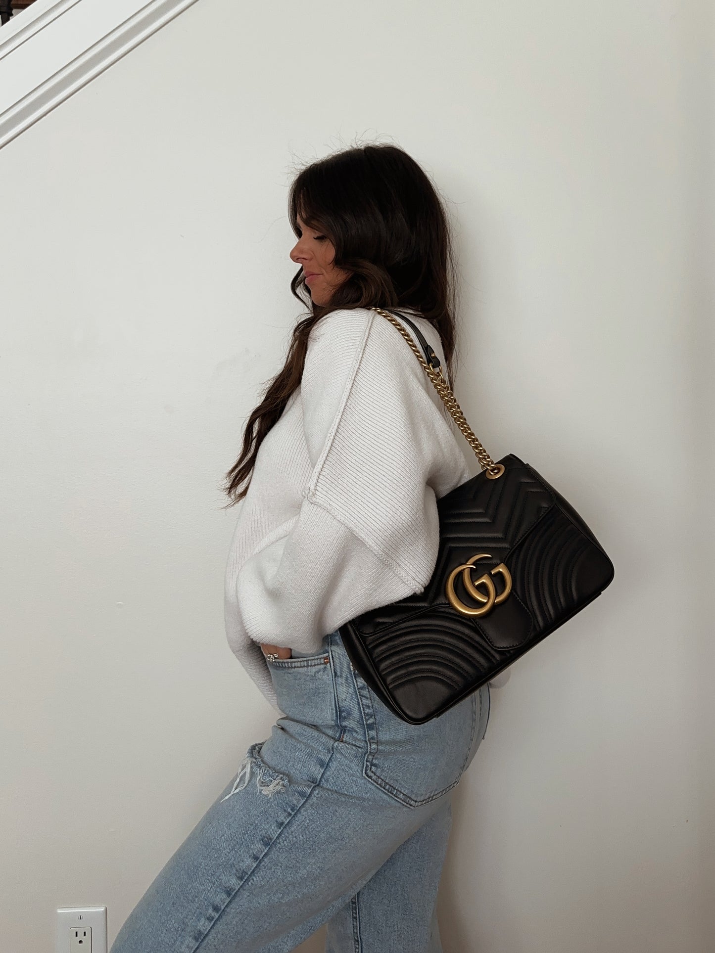 Gucci Black Marmont Flap