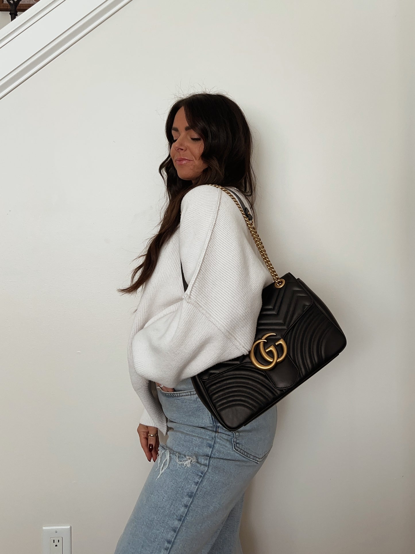 Gucci Black Marmont Flap