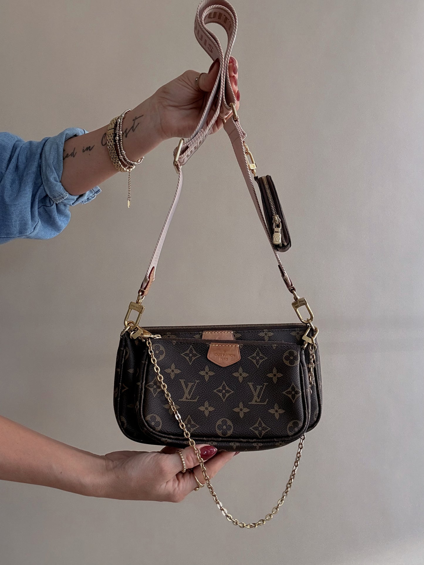 Louis Vuitton Multi Pochette Accessoires Ballerine Pink