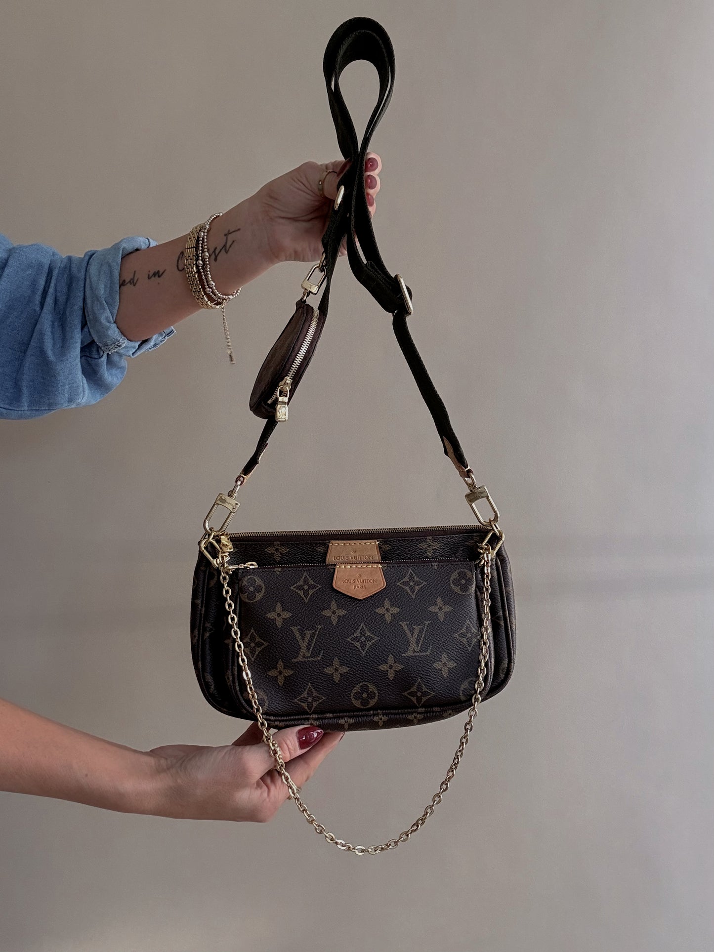 Louis Vuitton Multi Pochette Accessoires Kaki