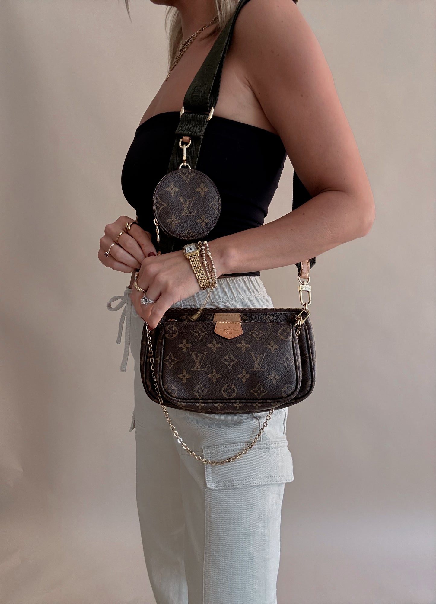 Louis Vuitton Multi Pochette Accessoires Kaki