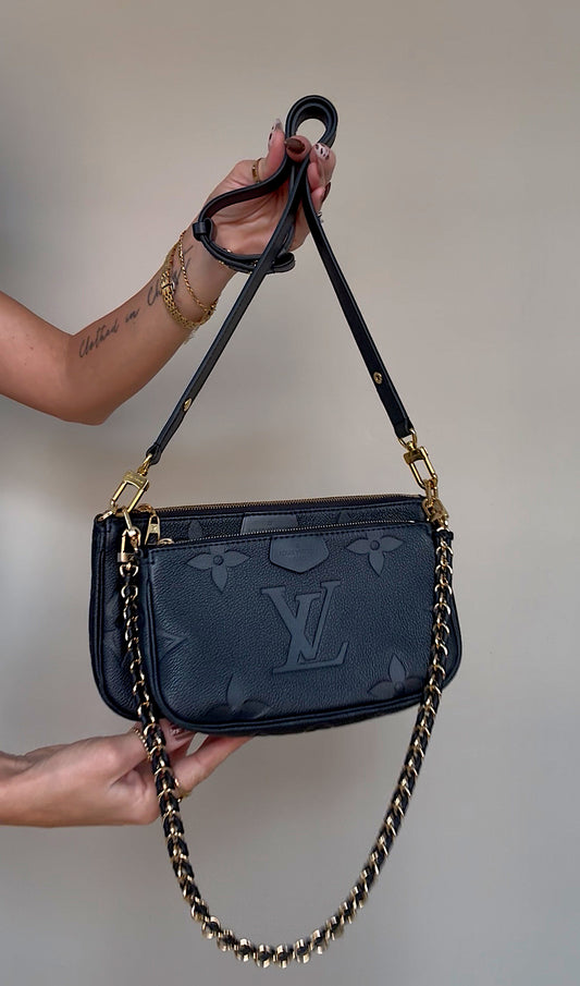 Louis Vuitton Multi Pochette Accessoires Monogram Empreinte