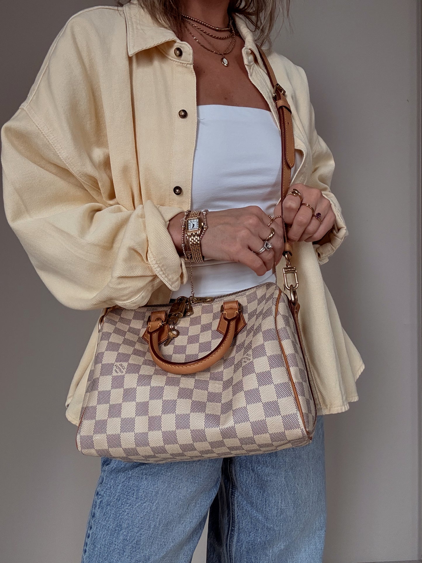 Louis Vuitton Speedy Bandouliere 25 Azur