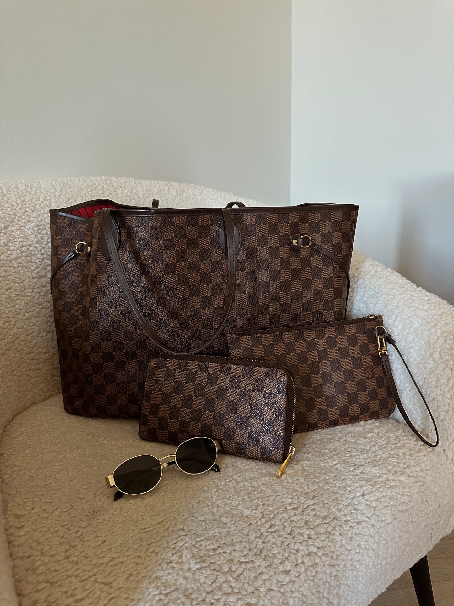 Louis Vuitton Neverfull Damier Ebene