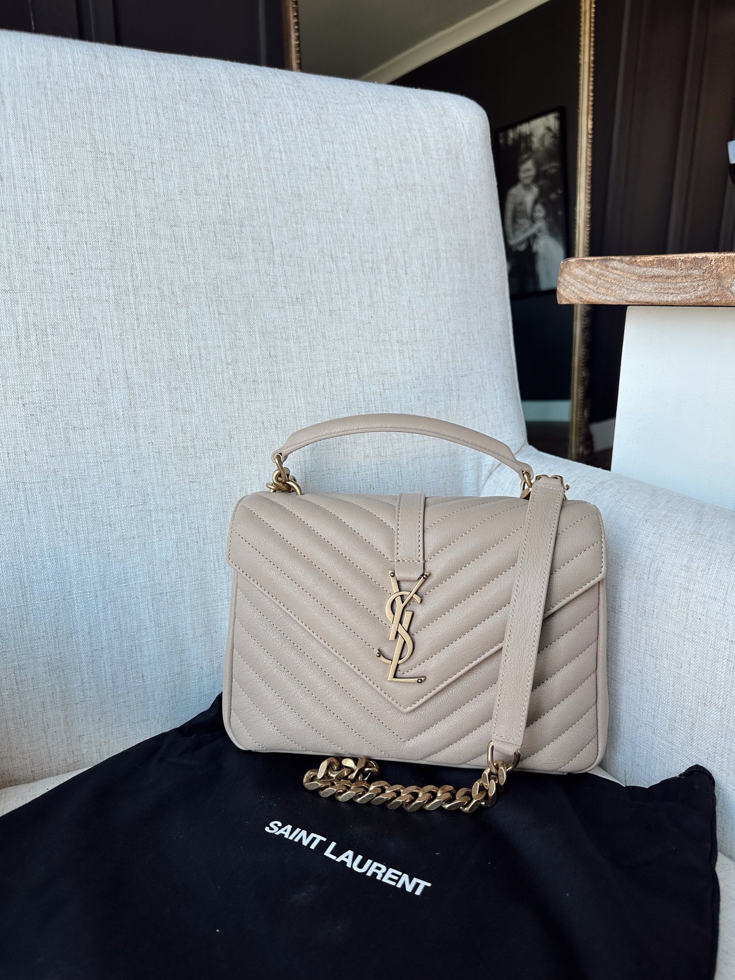 Saint Laurent College Chain Bag