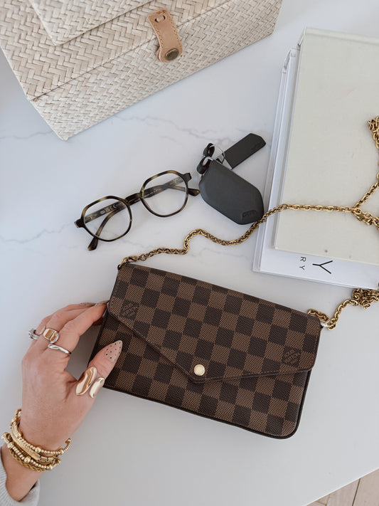 Louis Vuitton Felicie Pochette Damier Ebene