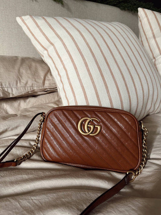 Gucci Glazed Marmont Brown