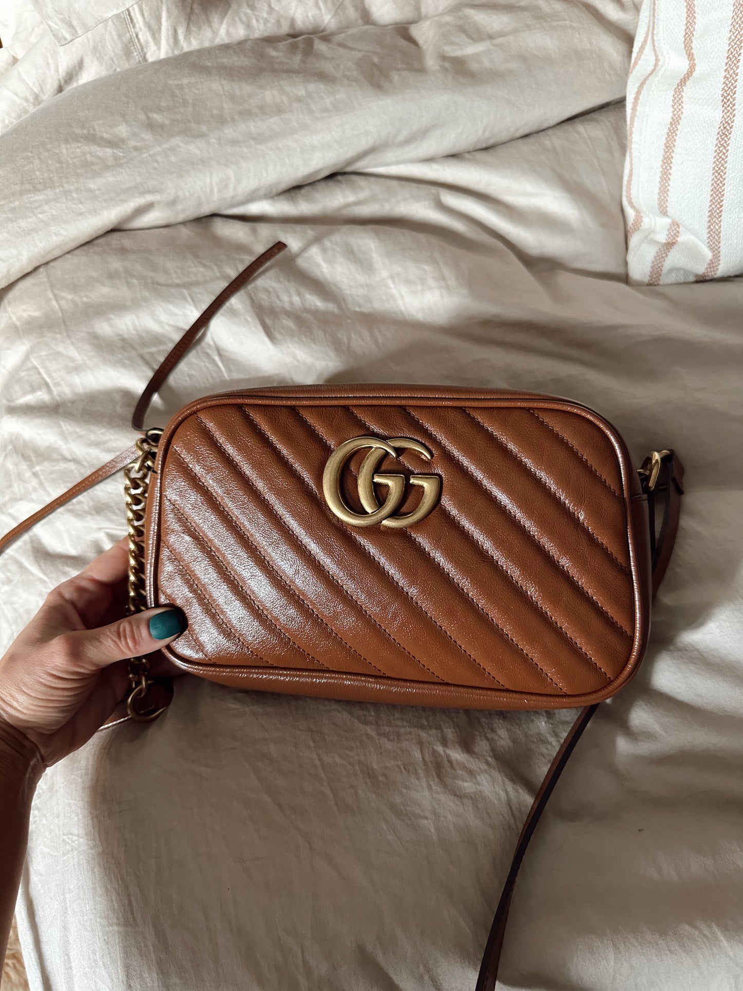 Gucci Glazed Marmont Brown