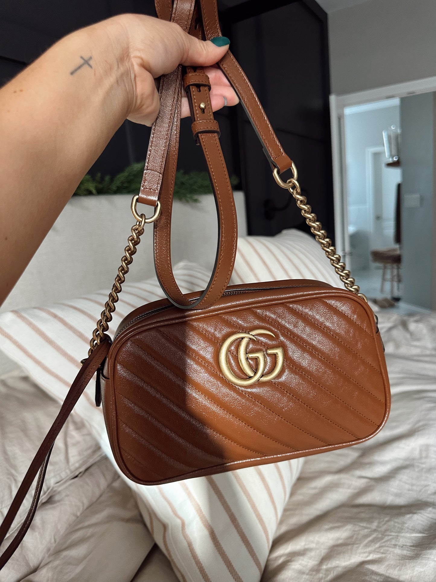 Gucci Glazed Marmont Brown